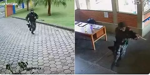 ராணுவ உடை அணிந்து பள்ளியில் துப்பாக்கி சூடு நடத்திய முன்னாள் மாணவர்! பிரேசிலில் அதிர்ச்சி!