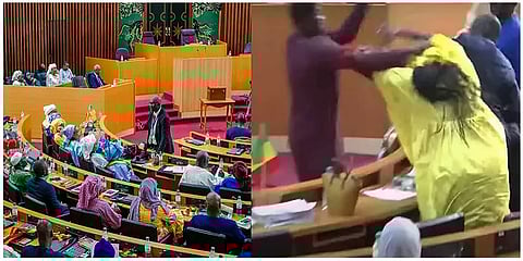 பெண் எம்பி கன்னத்தில் விழுந்த அறை.. மேலே பறந்த நாற்காலி; செனகல் நாடாளுமன்றத்தில் பரபரப்பு