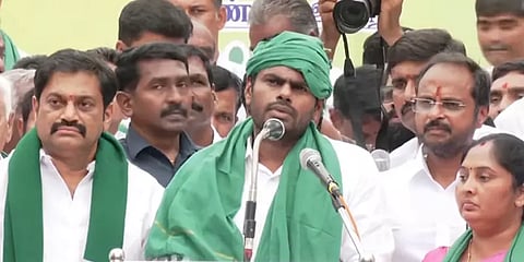 ”அன்னூரில் ஒருபிடி மண்ணை எடுத்தாலும் சாகும்வரை உண்ணாவிரதம்” - அண்ணாமலை ஆவேச பேச்சு!