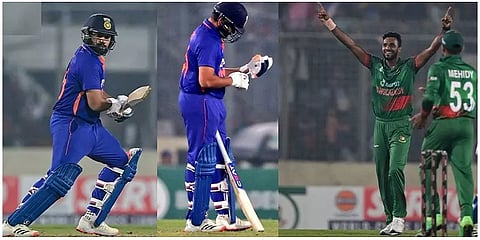 காயத்தோடு களமிறங்கி வங்கதேசத்துக்கு கடைசியில் மரணபயம் காட்டிய ரோகித்! திக் திக் கடைசி ஓவர்