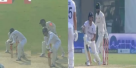 இங்கிலாந்தை கதறவிட்ட அப்ரார் அகமது! அறிமுக போட்டியிலேயே 7 விக்கெட்டுகள் எடுத்து அசத்தல்!