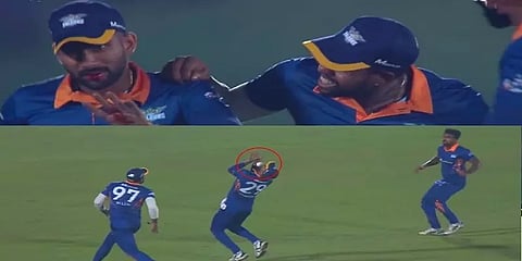 கேட்ச் பிடிக்க சென்று 4 பற்களை இழந்த இலங்கை வீரர் சாமிகாவிற்கு ஏற்பட்ட பரிதாப நிலை!