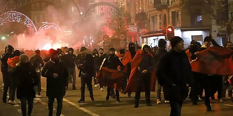 அரையிறுதியில் தோல்வியை தழுவிய மொராக்கோ அணி - வன்முறையில் ஈடுபட்ட ரசிகர்கள்