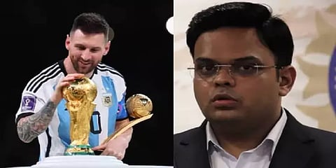 பிசிசிஐ செயலாளர் ஜெய் ஷாவுக்கு, மெஸ்ஸியின் சர்ப்ரைஸ் கிஃப்ட் - வைரலாகும் புகைப்படம்