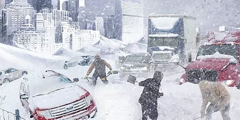 அமெரிக்காவை முடக்கிய பனிப்புயல் - 60ஐ தாண்டியது உயிரிழப்பு