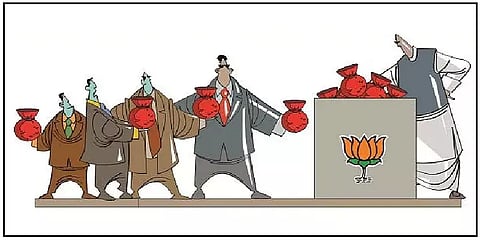 2021 - 22 ல் பாஜக-வுக்கு மட்டும் சுமார் ரூ.350 கோடி நன்கொடை! காங்., திமுக-வுக்கு எவ்வளவு?