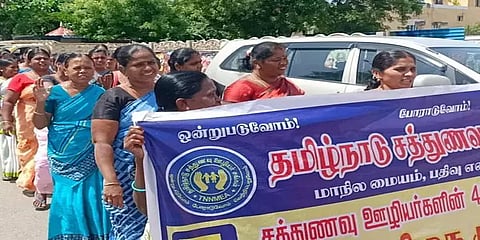 கோரிக்கைகளை நிறைவேற்றாவிட்டால் தீவிர போராட்டம் -சத்துணவு ஓய்வூதியர் சங்கம் எச்சரிக்கை