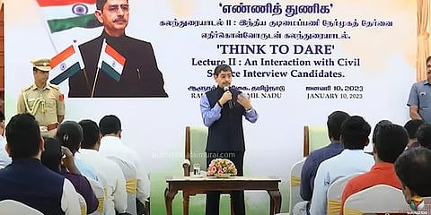 ”மத்திய அரசின் கருத்துப்படியே IAS, IPS அதிகாரிகள் நடந்து கொள்ள வேண்டும்”-ஆளுநர் ரவி பேச்சு
