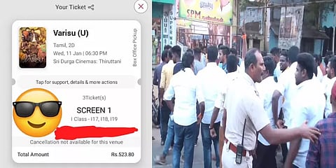 வாரிசு ஆன்லைன் டிக்கெட்டை வாட்ஸ் அப்பில் வைத்த விஜய் ரசிகர் - கடைசியில் நடந்த சோகம்