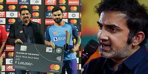 `விருதை விராட் கோலியோடு சிராஜுக்கும் பகிர்ந்திருக்க வேண்டும்' - கவுதம் கம்பீர்!