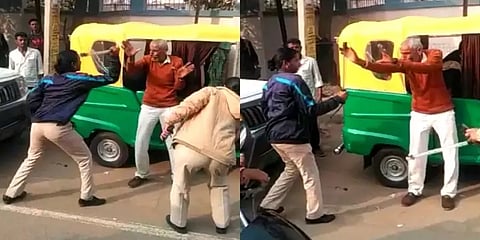 60 வயது ஆசிரியரை நடுரோட்டில் சரமாரியாக தாக்கிய காவலர்கள்! பதறவைக்கும் வீடியோ