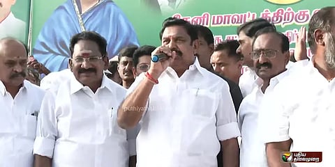 `எம்.ஜி.ஆர் - ஜெயலலிதா கனவை நினைவாக்க... ஒன்றிணைந்து செயல்படுவோம்’- தேனியில் இபிஎஸ் பேச்சு