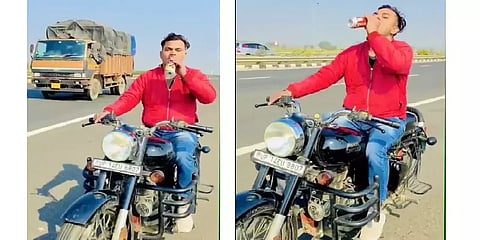 இது என்ன Drinking Drive? - ரீல்ஸுக்காக ரூல்ஸை பிரேக் செய்தவருக்கு கிடைத்த அபார பரிசு!