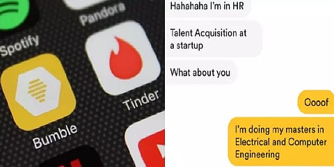 டேட்டிங் செயலியில் வேலை கேட்ட இளைஞர்.. ”We are not same bro” என போட்ட ட்வீட் வைரல்!