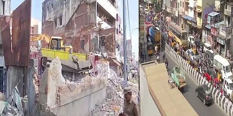 சென்னை: பாதுகாப்பின்றி இடிக்கப்பட்ட பழைய கட்டிடம் - சாலையில் நடந்துசென்ற பெண் பலி