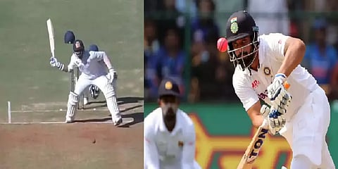 ஒற்றைக் கையில் காயங்களுடன் பேட் செய்த ஹனுமா விஹாரி... 57 பந்துகளை எதிர்கொண்டு அதிரடி!