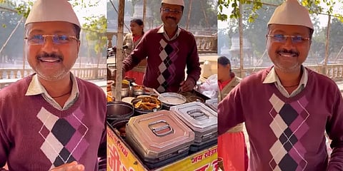 சமோசா விற்கும் டெல்லி முதல்வர் அரவிந்த் கெஜ்ரிவால்.. வைரல் வீடியோவும் பின்னணியும்!