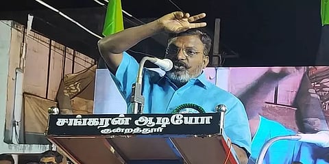 பாஜக பொது சிவில் சட்டத்திற்கு திட்டம் தீட்டுகிறது..அதன் அடுத்த இலக்கு அதுதான்!-திருமாவளவன்