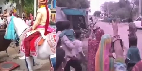 மாப்பிள்ளையுடன் ஓட்டம் பிடித்த பெண் குதிரை.. கல்யாண வரவேற்பில் நடந்த கலகலப்பு!