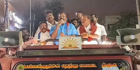"அதிமுக மீது குதிரையேறி வெல்ல பார்க்கிறது பாஜக!"- ஈரோடு பரப்புரையில் திருமாவளவன் பேச்சு