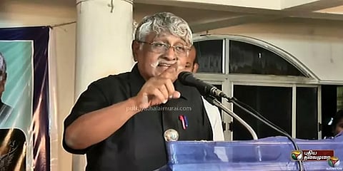 பேனாவை உடைப்பது கருத்து சுதந்திரமானால், கையை உடைப்பேன் என்பதும் அப்படி தான்- சுப.வீ.!