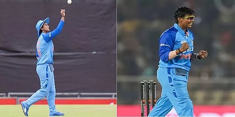 சாஹல், புவனேஷ் இல்லை! முதல் இந்தியராக டி20-ல் 100 விக்கெட் எடுத்து தீப்தி சர்மா சாதனை!