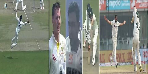 2 பேரை டக் அவுட் ஆக்கிய அஸ்வின் ! 4 விக்கெட் சாய்த்த சமி! 263ல் ஆல் அவுட் ஆனது ஆஸி!