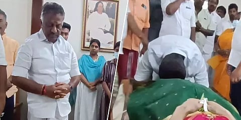 உடல்நல குறைவால் காலமான தாயின் காலைப்பிடித்து கதறி அழுத ஓபிஎஸ்