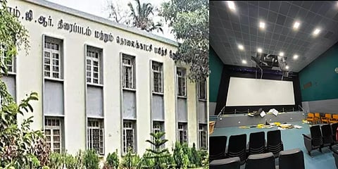 தரமணி: எம்ஜிஆர் திரைப்பட கல்லூரி திரையரங்கில் மேற்கூரை இடிந்து விழுந்து விபத்து