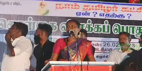 நாம் தமிழர் பொதுக்கூட்டத்தில் மது பாட்டில்கள் வீச்சு - திமுகவினர் இருவர் கைது