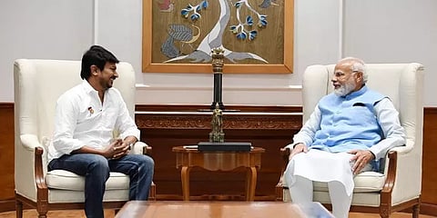 20 நிமிடங்களுக்கு மேல் நீடித்த சந்திப்பு; பிரதமருடன் பேசியது என்ன?-உதயநிதி ஸ்டாலின் பேட்டி