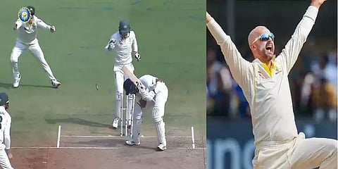 நம்ப முடியாத டர்னால் புஜாரா ஸ்டம்பை தகர்த்த லயன்.. வார்னேவை பின்னுக்கு தள்ளி புதிய சாதனை!