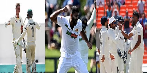 450+ரன் குவித்த ஆஸி! 5 விக். இழந்த நியூசி! இந்தியாவா? இலங்கையா? பைனலில் இருக்க போவது யார்?