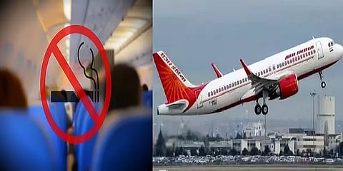 புகைப்பிடித்து, விமான கதவை திறக்க முயன்ற பயணி.. நடுவானில் ரகளை.. ஏர் இந்தியா அதிரடி!