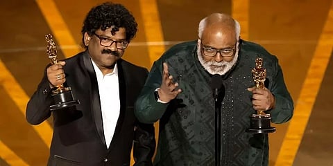 ஆஸ்கர் விருதினை தட்டித் தூக்கியது ’நாட்டு நாட்டு’ பாடல் - மகிழ்ச்சி வெள்ளத்தில் படக்குழு!