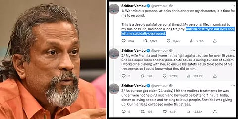 ’எங்களை கைவிட்டுவிட்டார்’ ‘என் சொந்த வாழ்க்கை துயரமானது’ - ஸ்ரீதர் வேம்பு Vs அவரது மனைவி!