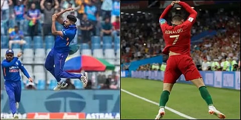 ”ரொனால்டோ Fan-லாம் அப்படி தான் செலப்ரேட் பண்ணுவோம்”- சிராஜ் பதிலுக்கு கலாய்த்த ஷமி