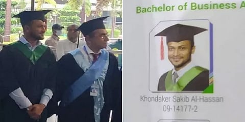 ’14 வருசமா அம்மாவோட கேள்விக்கு பதில் இல்லாம இருந்தேன்!’ டிகிரி வாங்கியபிறகு ஷகிப் உருக்கம்