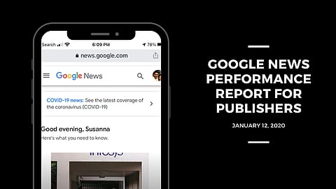 Google introduces News Performance Report to the Search Console
