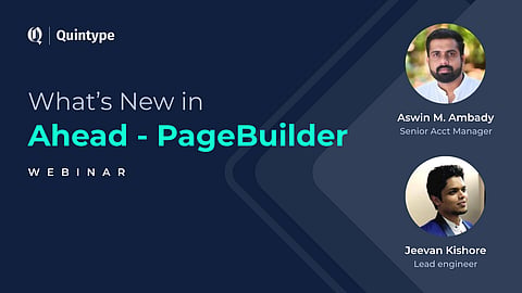 What's New In Ahead - PageBuilder