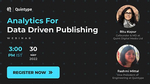 Webinar: Analytics For Data Driven Publishing