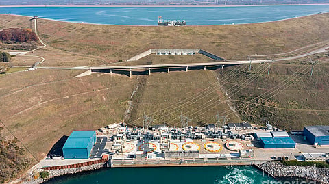 Utility-scale pumped storage hydroelectric power plant.