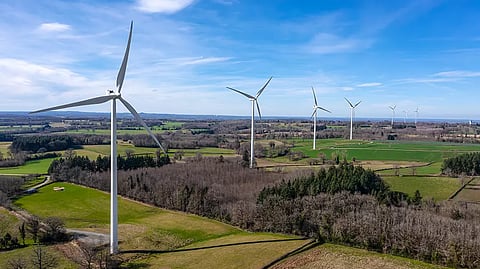 Utility-scale wind farm developed by Mexens in France.