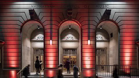 Manhattan School of Music Main Entrance Lights
