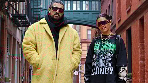 Paris Laundry designer Guy Samuel and artist Larissa de Jesús Negrón at the collaborative pop-up in LA during FRIEZE art fair.