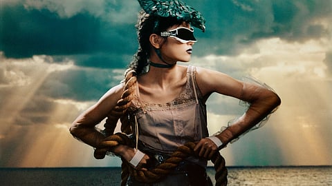 Campaign imagery for Gentle Monster x Maison Margiela, photographed by acclaimed photographer Jordan Hemingway.