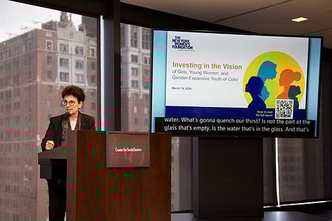 NYWF President Ana L. Oliveira at the Ford Foundation