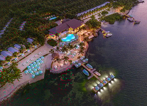 Bungalows Key Largo Aerial View