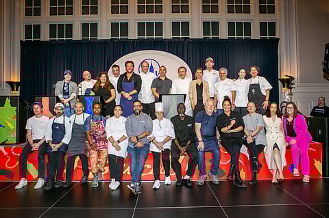 Citymeals CEO Beth Shapiro joins participating chefs onstage