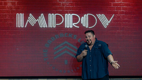 Comedian Luis Diaz performing at Miami Improv